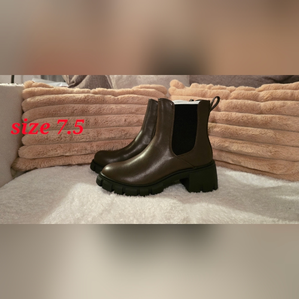 Brown Leather Ankle Boots